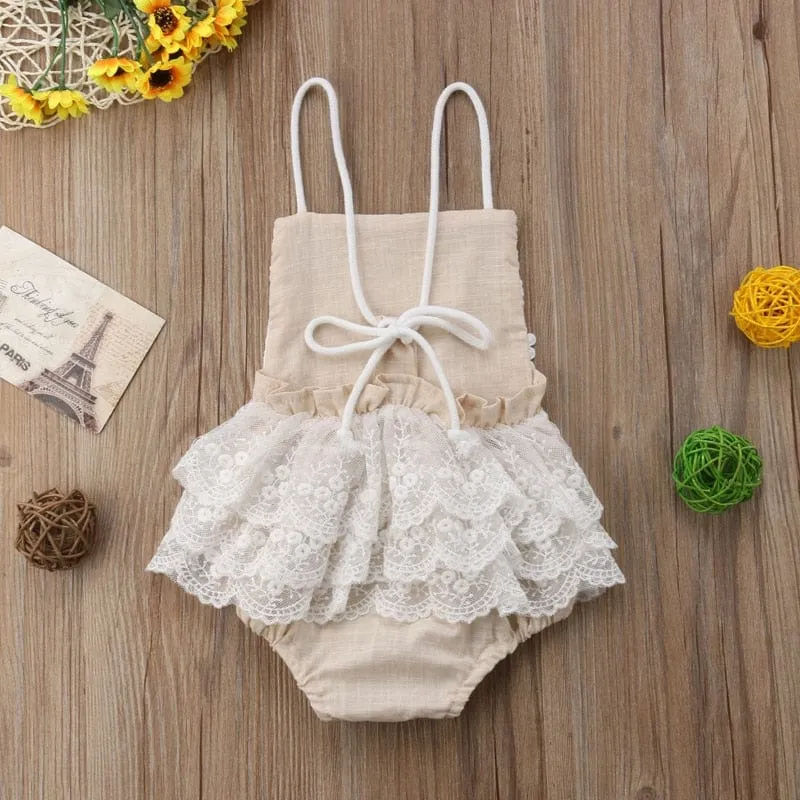 "Boho Cute" Fringed Halter Romper