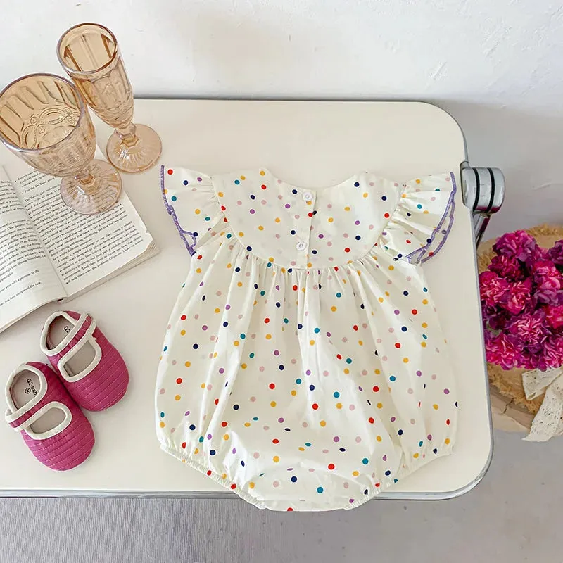 "Julie-Ann" Polka Dot Romper