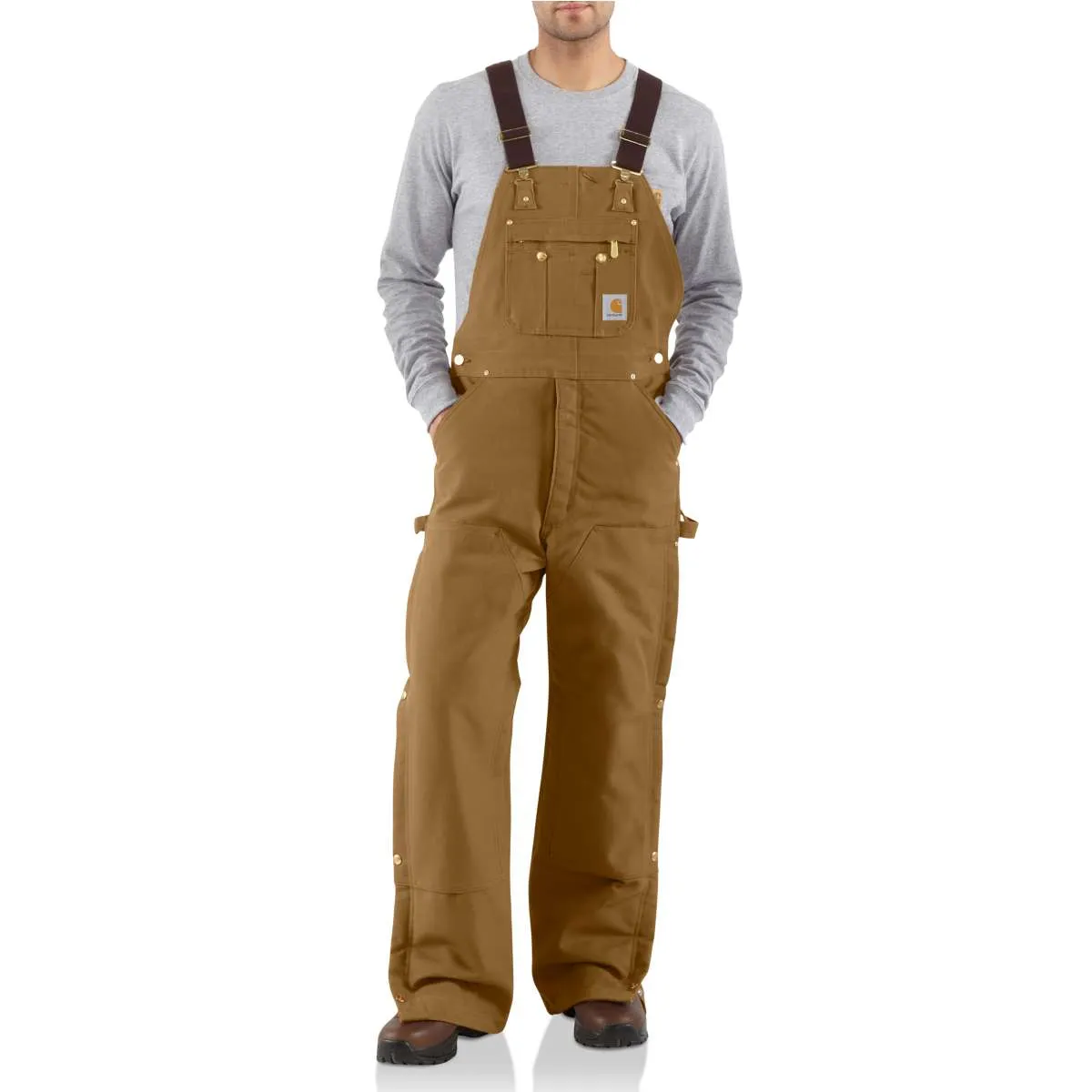 R41 - Loose Fit Firm Duck Insulated Bib Overall