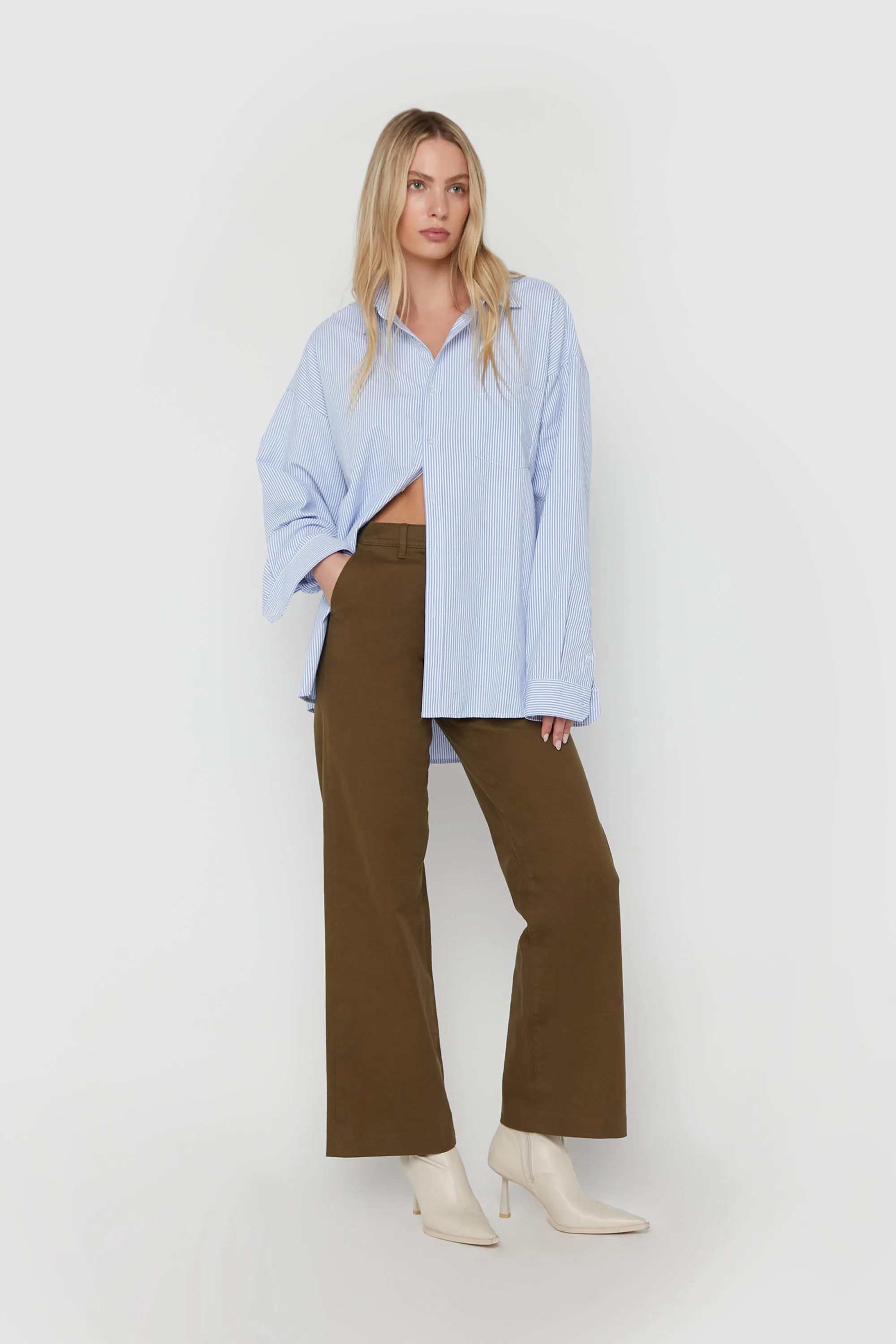 RELAXED FIT TWILL PANT