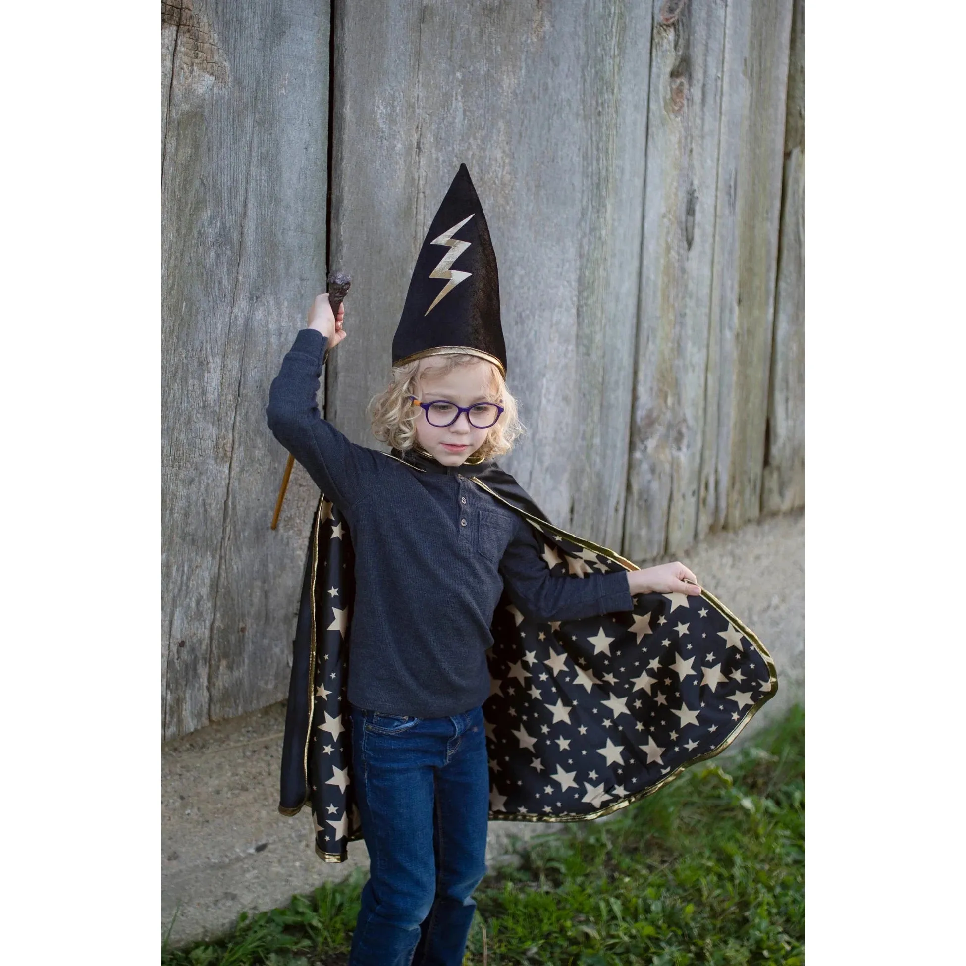 reversible wizard cape and hat