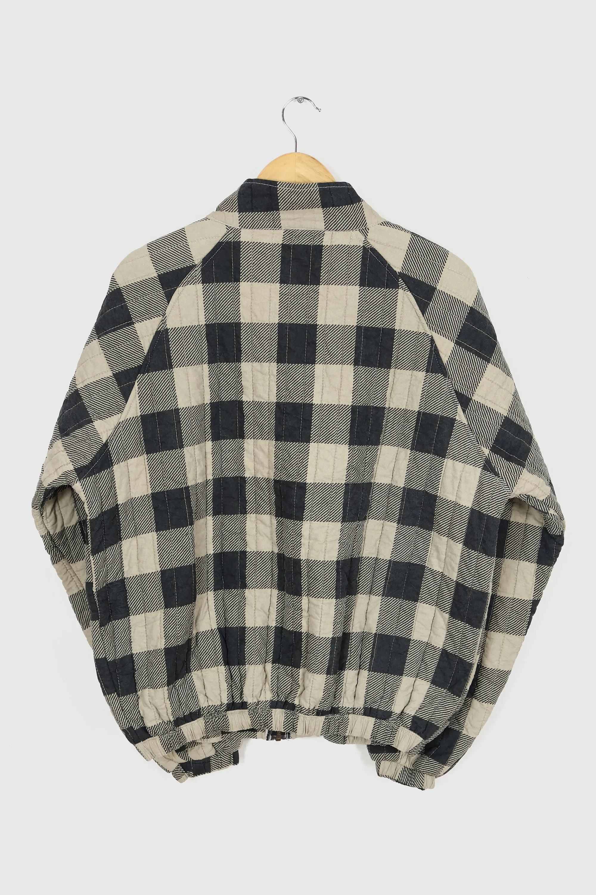 Reworked Plaid Quilt Full Zip Jacket