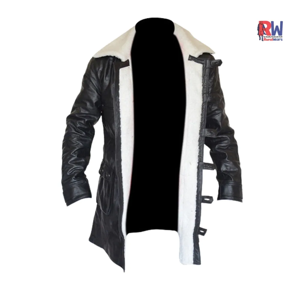 RW Authentic Cowhide  Bane Coat Black Cowhide Leather Jacket