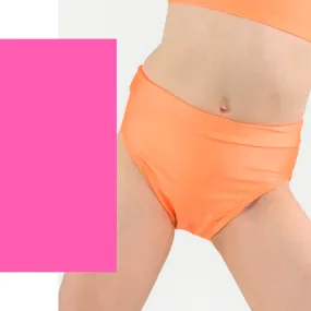 SALE - NIKKI - NYLON LYCRA HIGH WAIST DANCE PANTS - FLO COLOURS