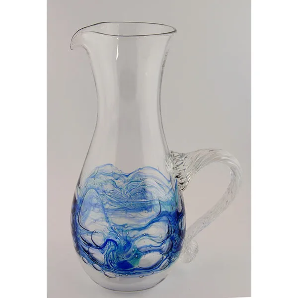 Sea Bubble 8"  Small Round base Pitcher