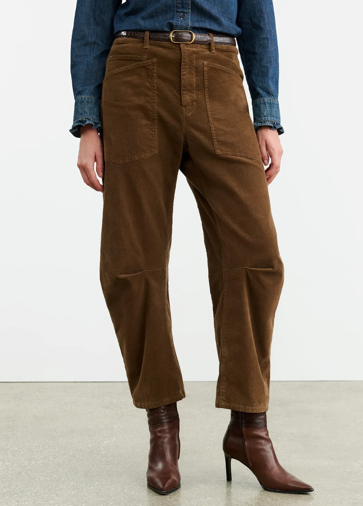 Shon Pant in Corduroy Cigar Brown