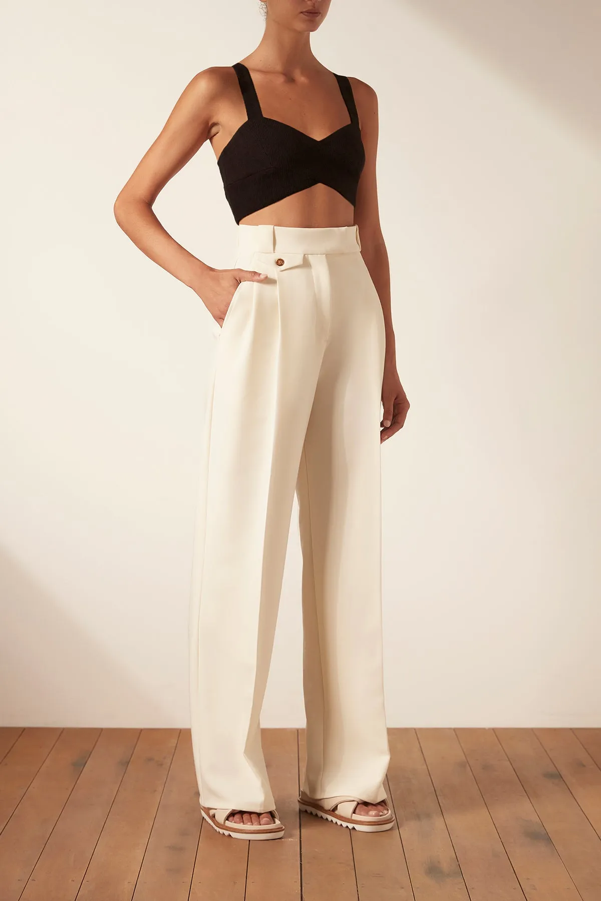 Shona Joy Irena High Waist Tailored Pant