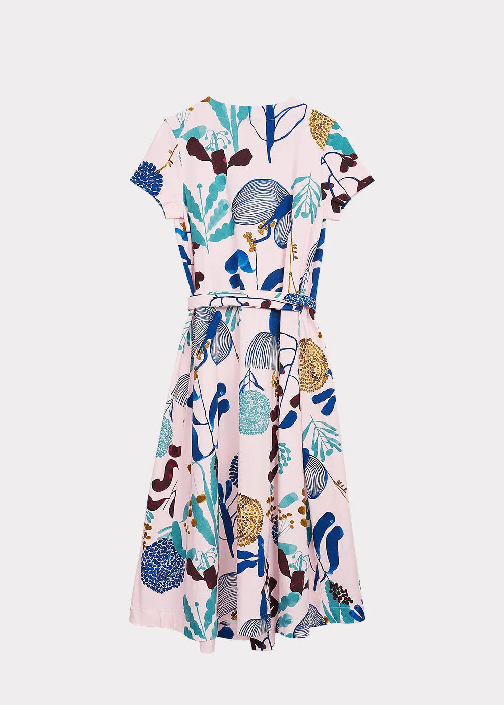 Short Sleeve Wrap Dress Wild Garden