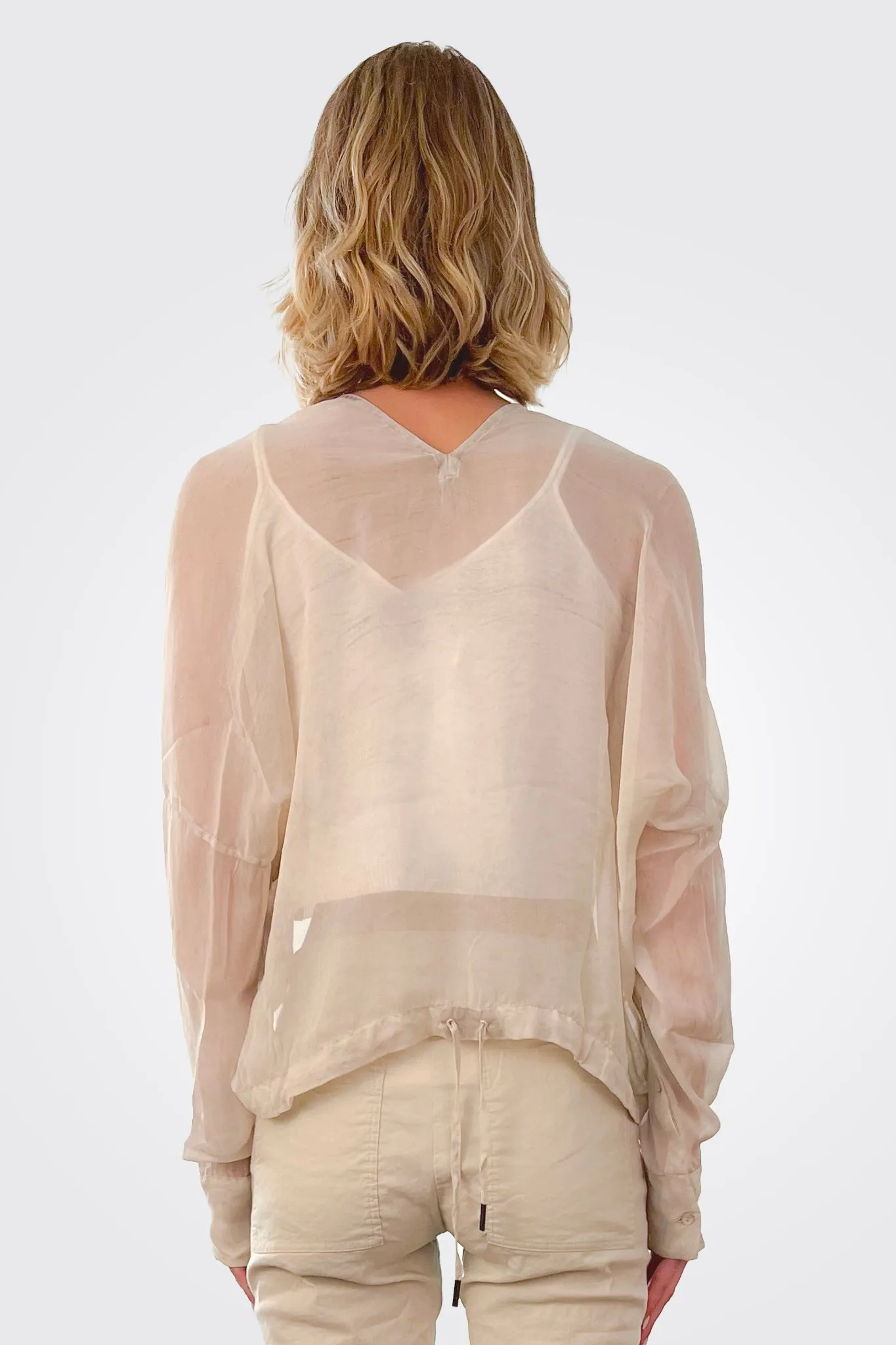 Shrug Sheer Cropped - Flint