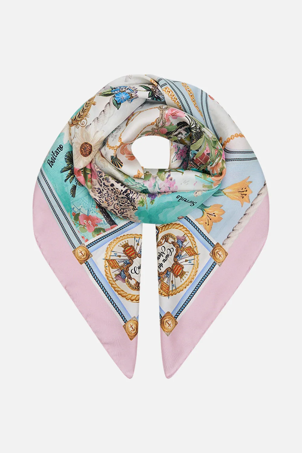 SILK SQUARE SCARF AMALFI LULLABY