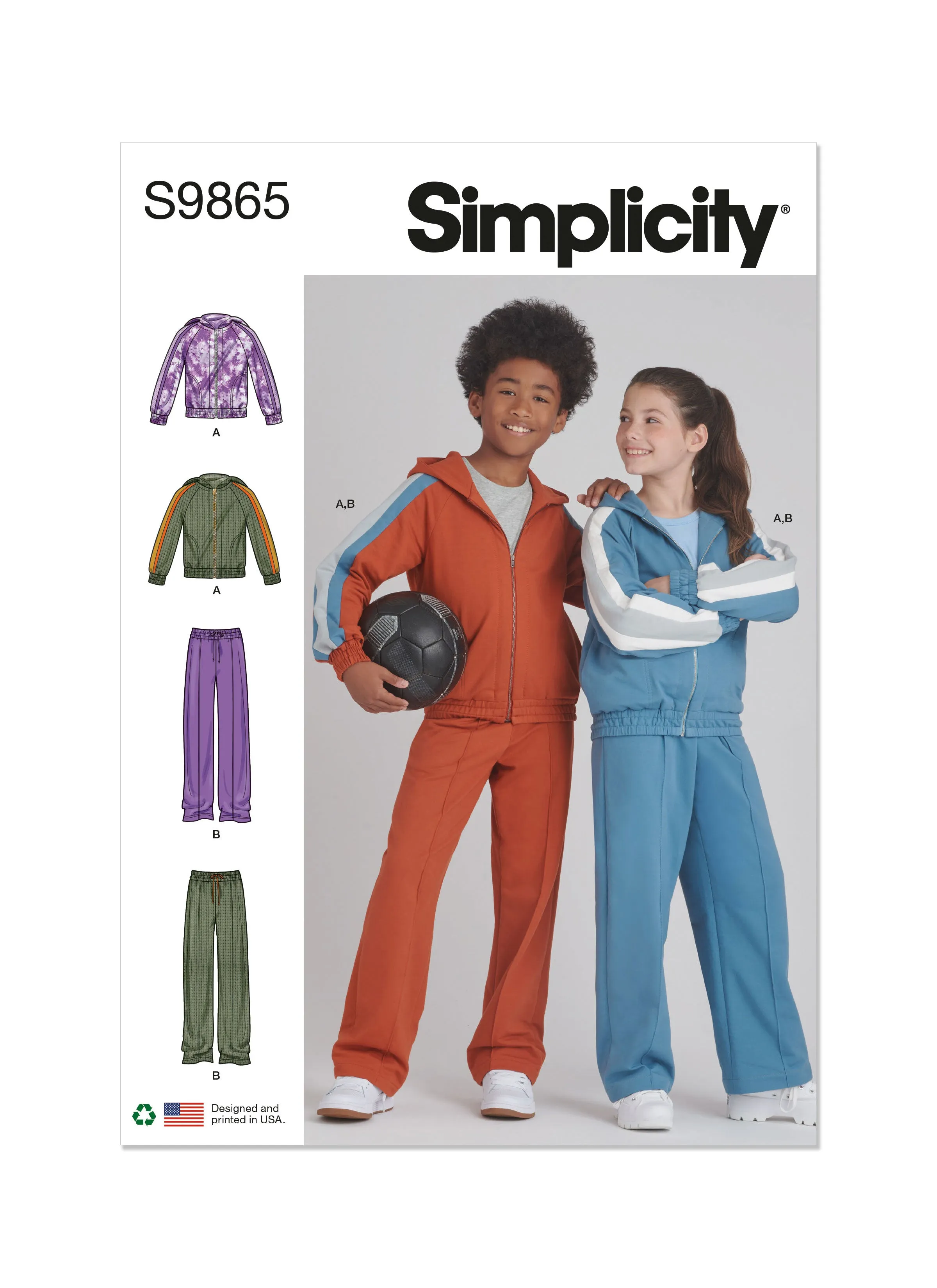 Simplicity Sewing Pattern 9865 Children's Jacket and Pants