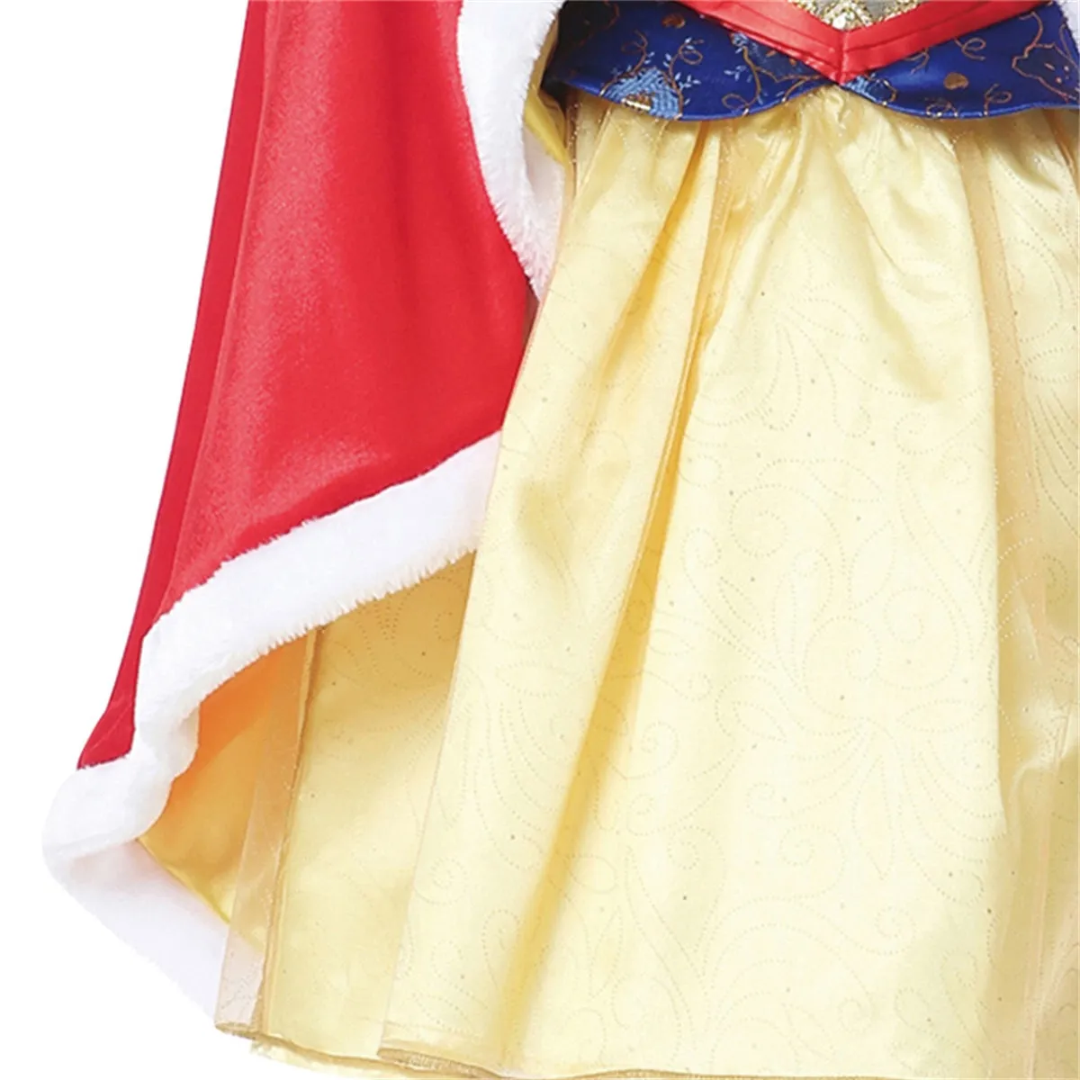 Snow White Cape Cloak Soft Velvet Fur Hooded