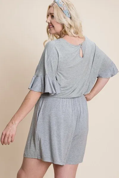 Solid Rayon Modal Mini Romper