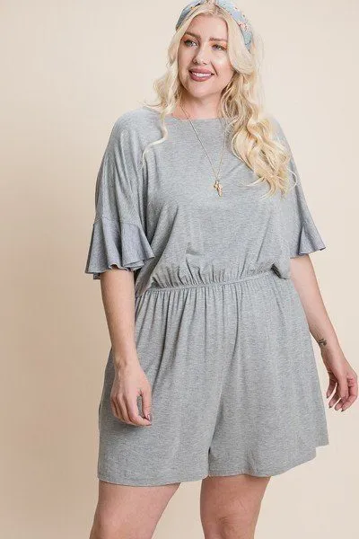 Solid Rayon Modal Mini Romper