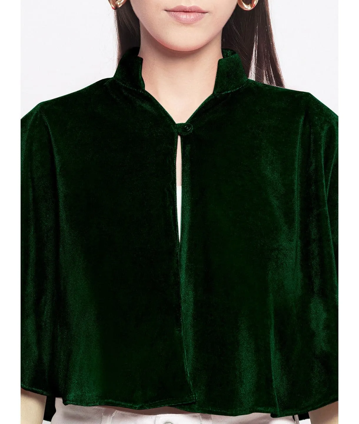 Stretchable Velvet Cape