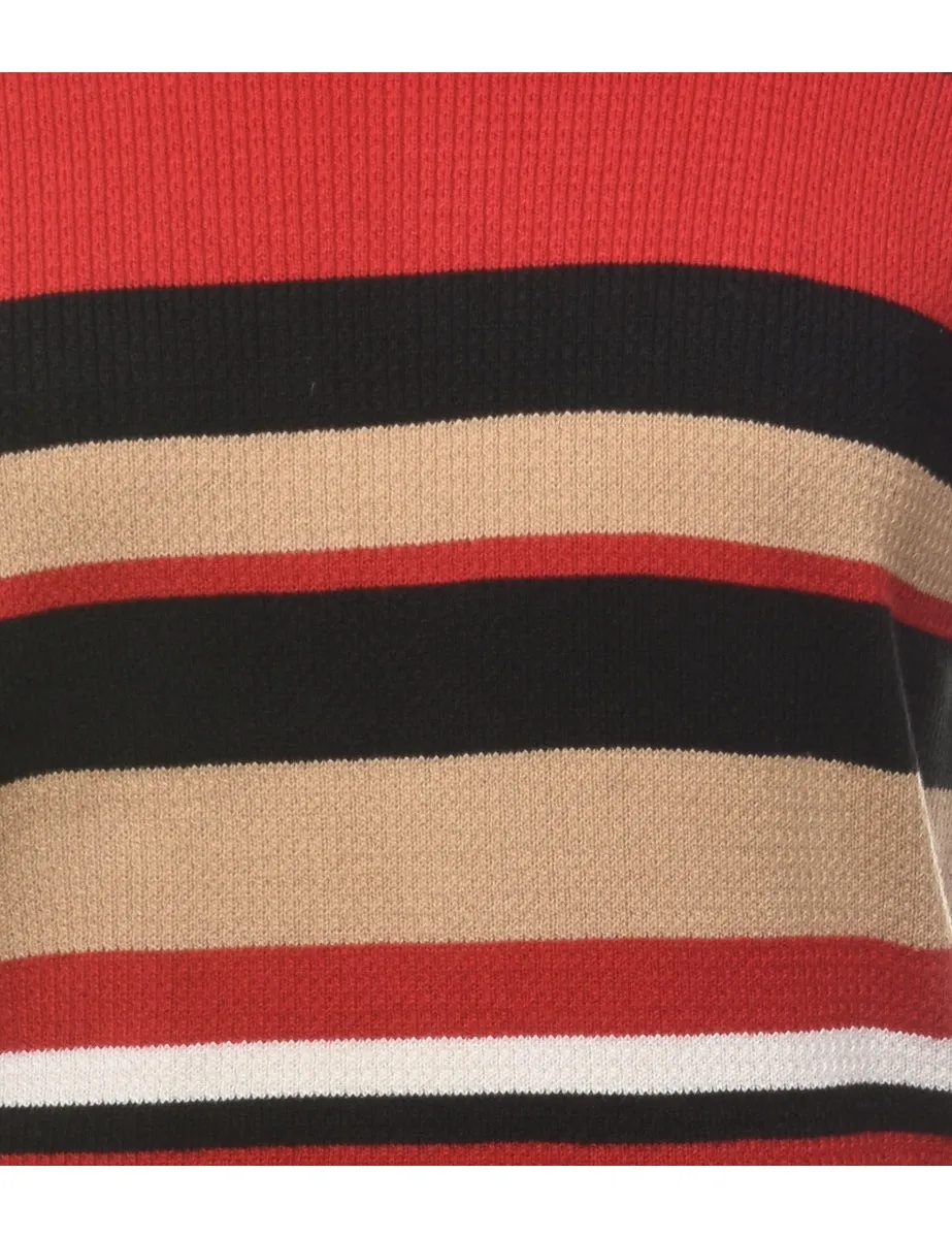 Striped Multi-colour Jumper - L