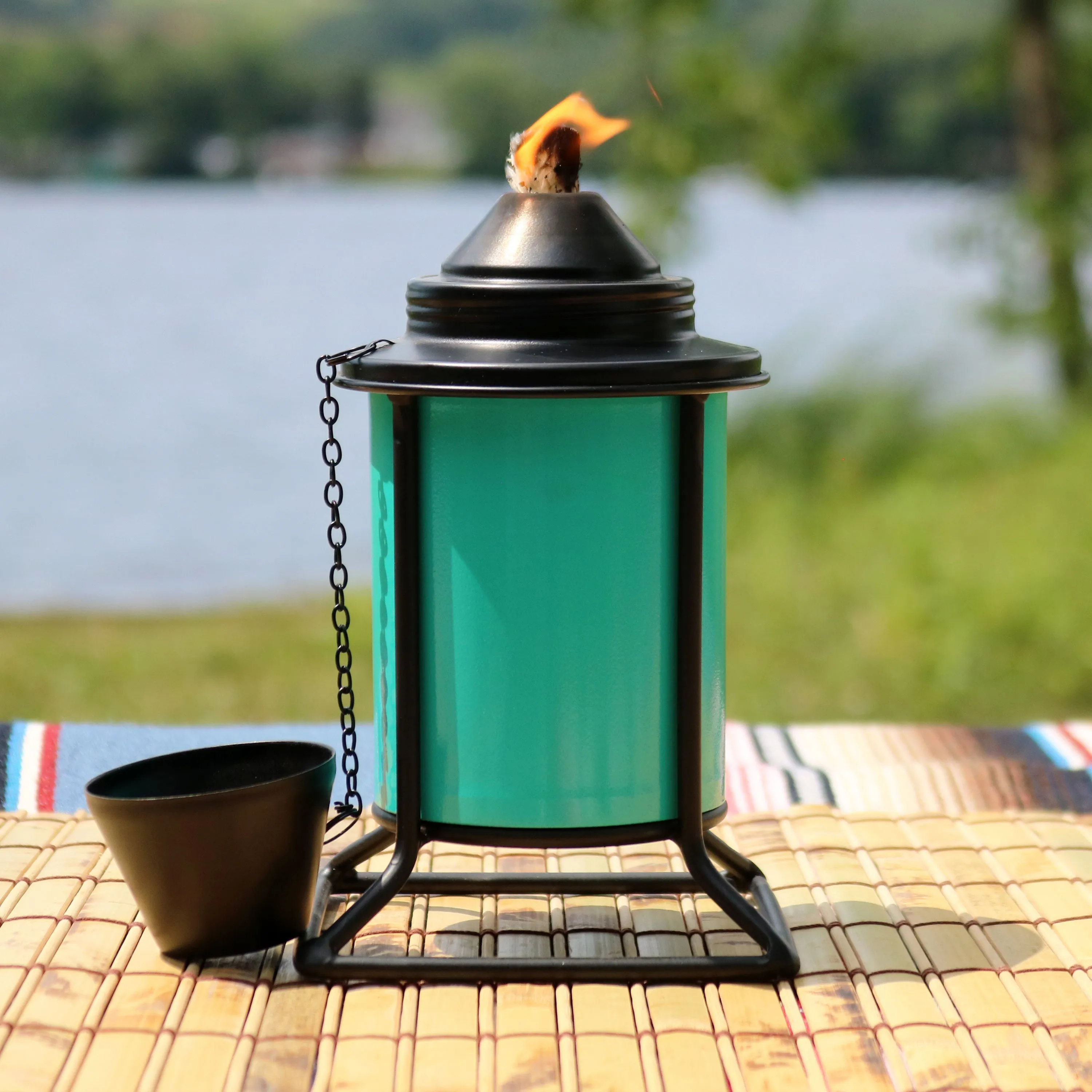 Sunnydaze Multi-Color Outdoor Tabletop Metal Torches