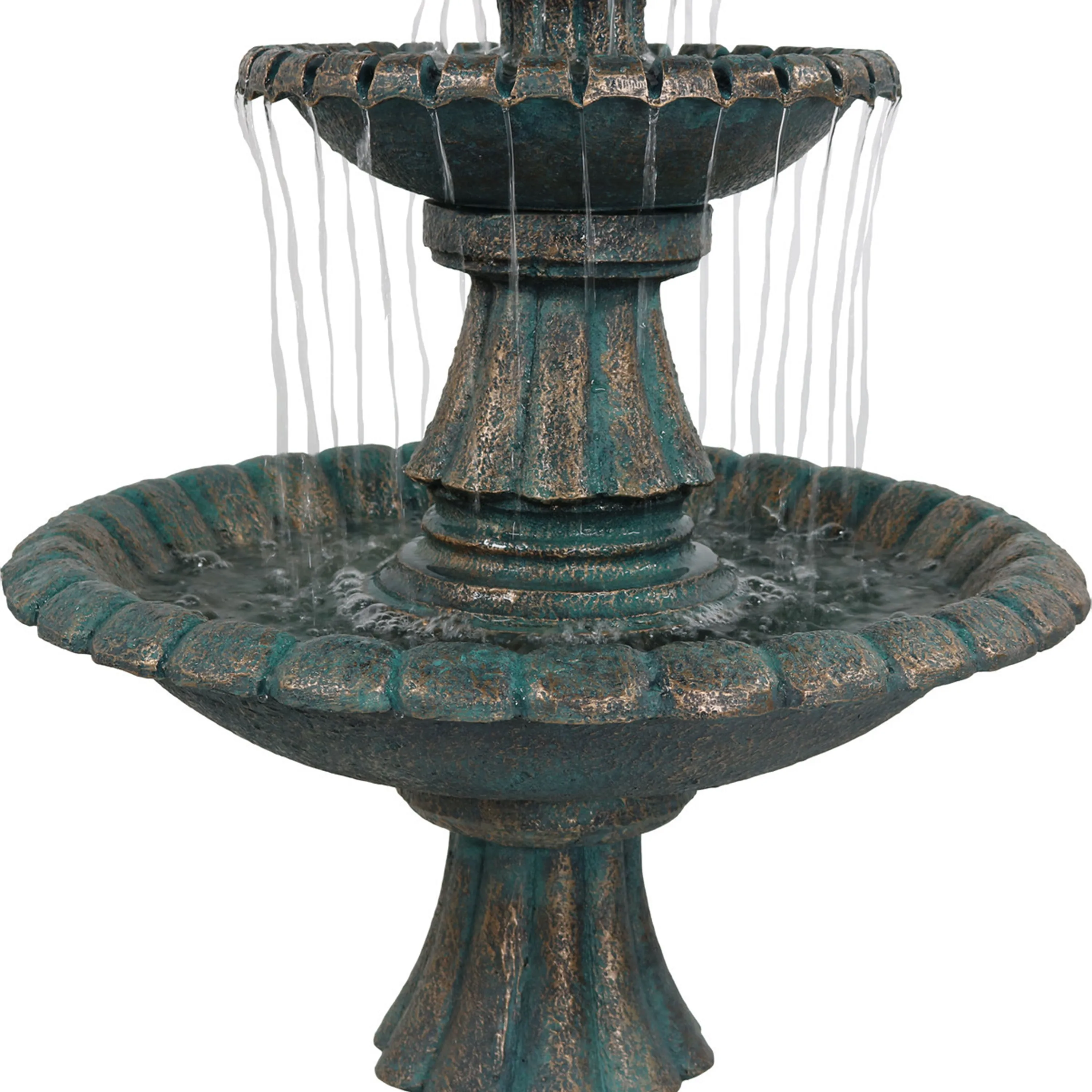 Sunnydaze Nouveau Tiered Garden Water Fountain - 41" H