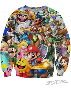 Super Smash Bros Brawl Crewneck Sweatshirt