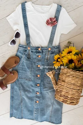 The Haydn Denim Overall Dress