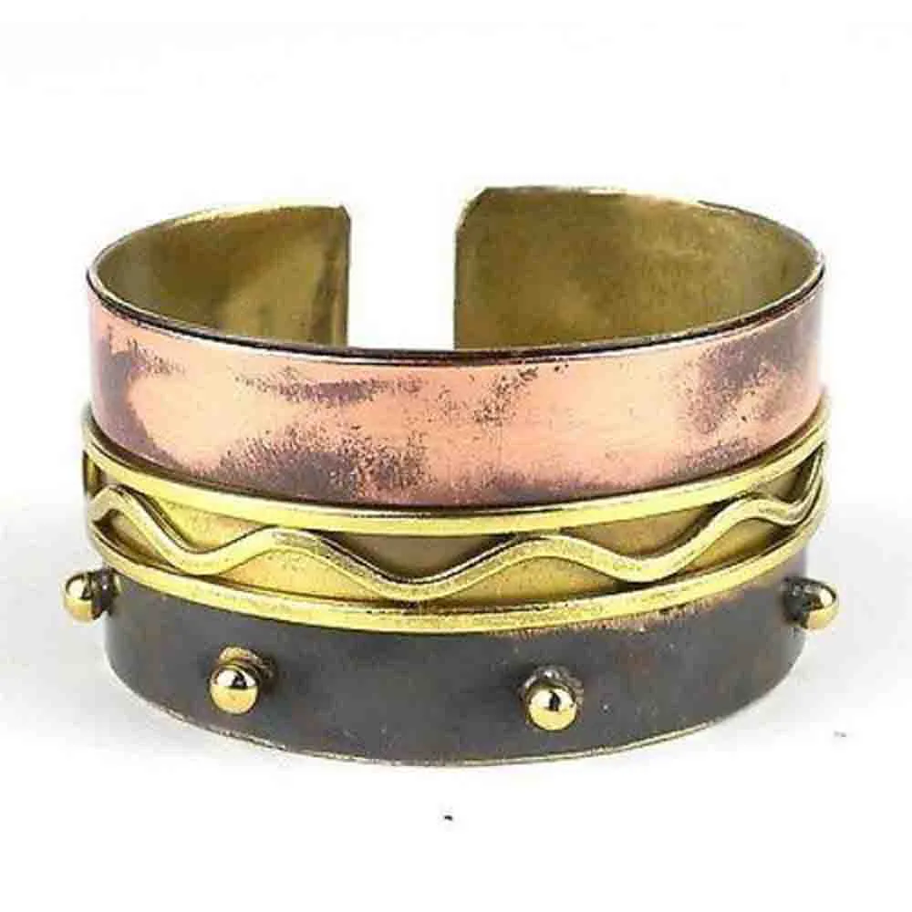 Trifecta Brass and Copper Cuff Brass Images