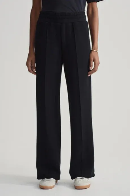 Varley Double Soft Black Wide Leg Pant