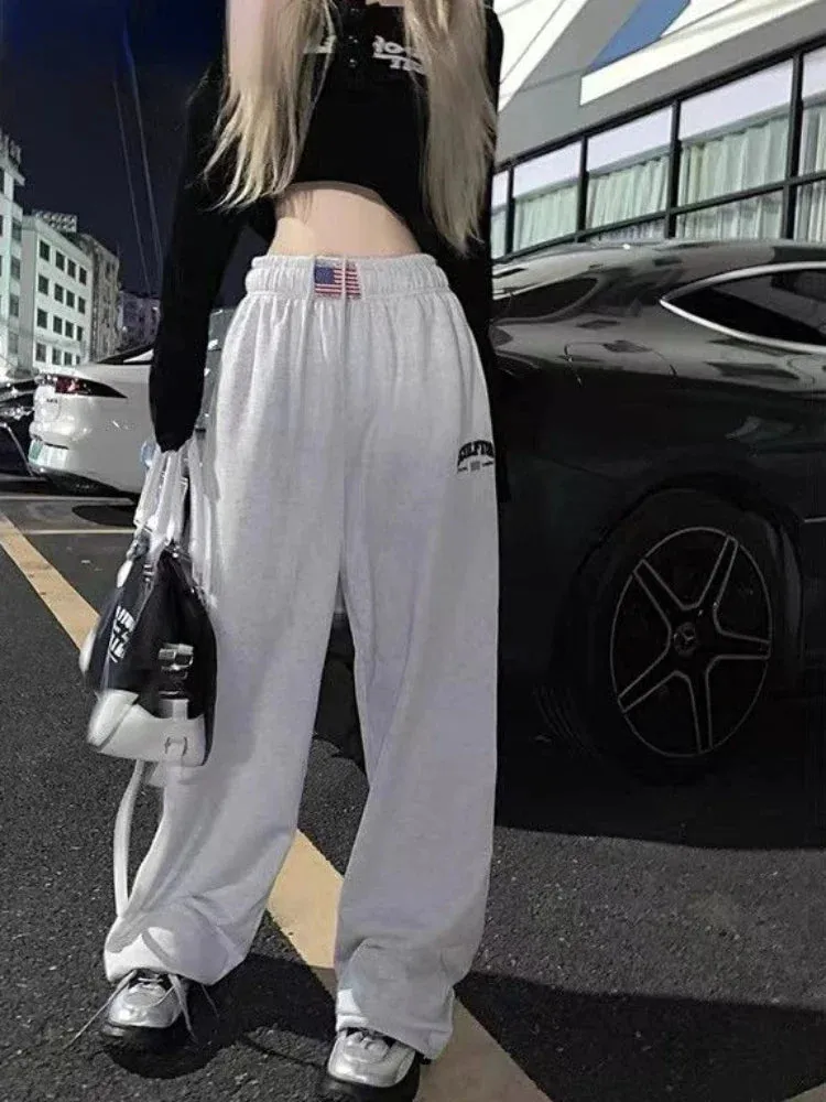 Vintage High Waist Hip Hop Oversize Pants Streetwear Fashion Wide Pants