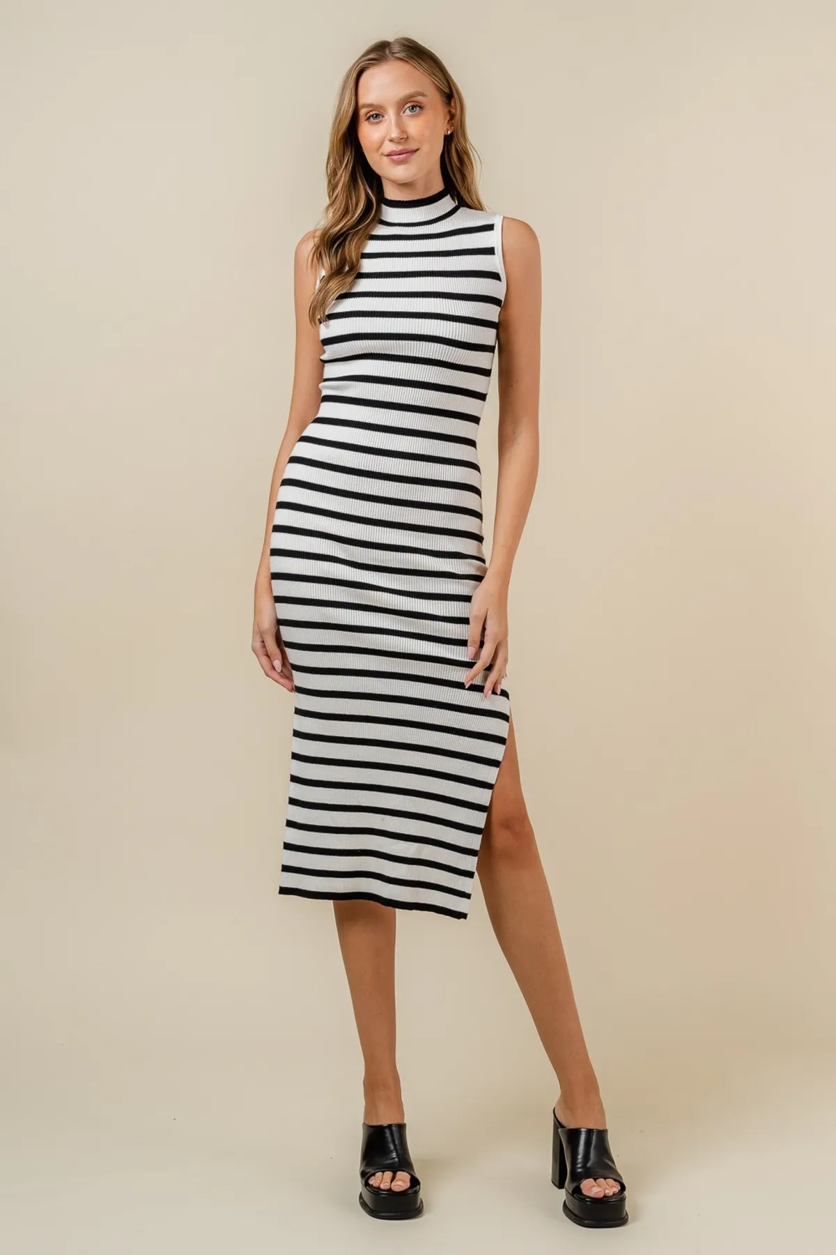 Weston Striped Midi Dress