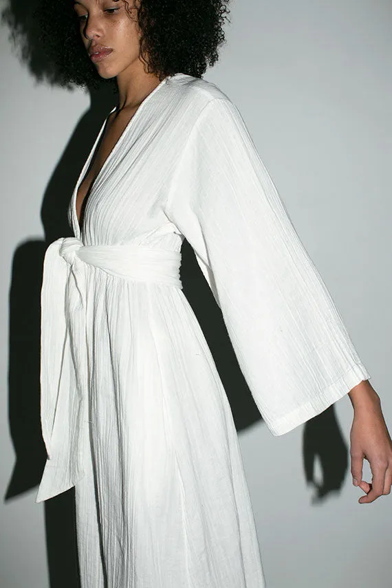 White Blair Wrap Dress