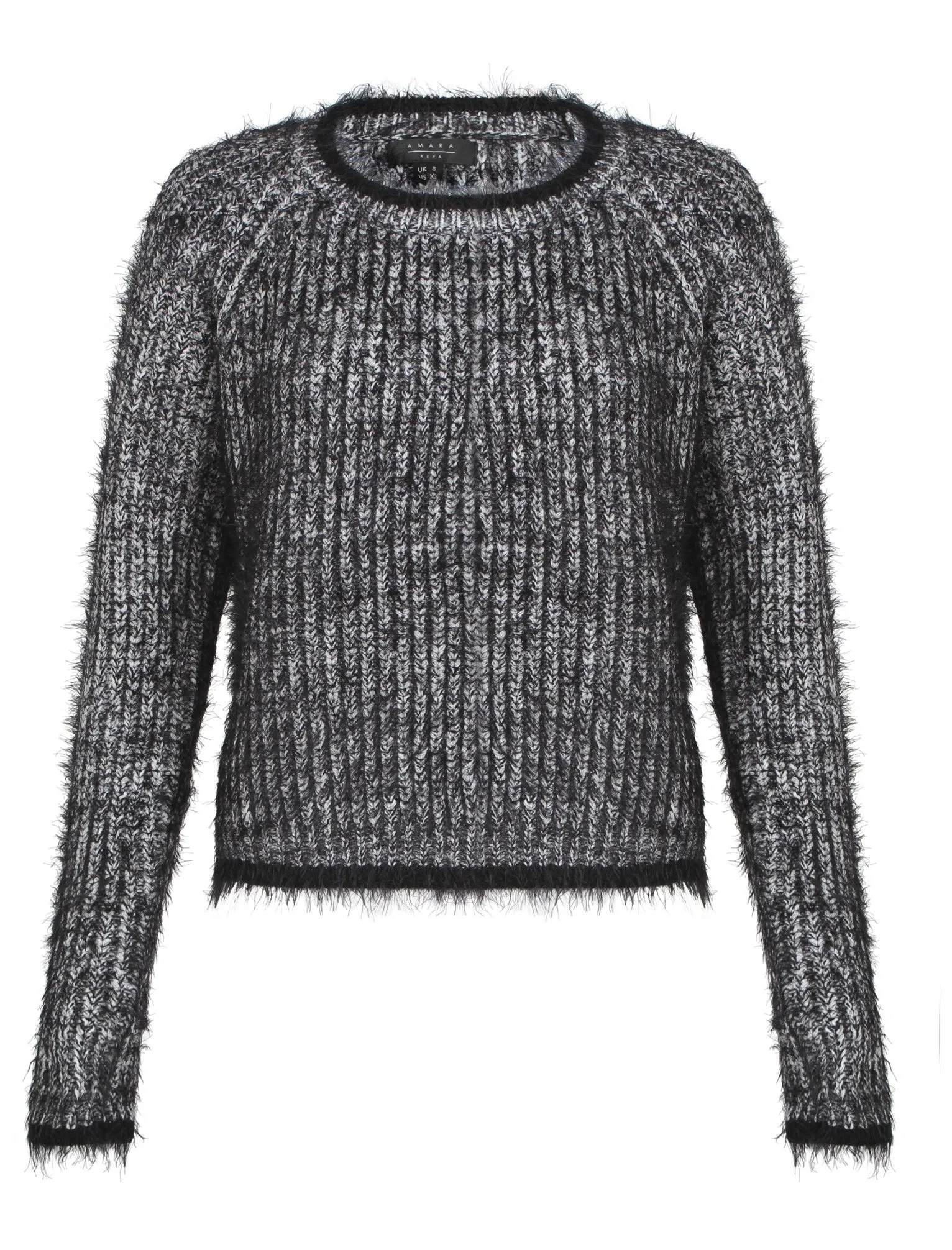 Womens Amara Reya Snowdrop Jumper in Anthracite / Ivory