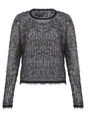 Womens Amara Reya Snowdrop Jumper in Anthracite / Ivory