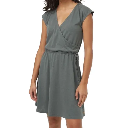 Women's TreeBlend Wrap Front Dress (Light Urban Green)