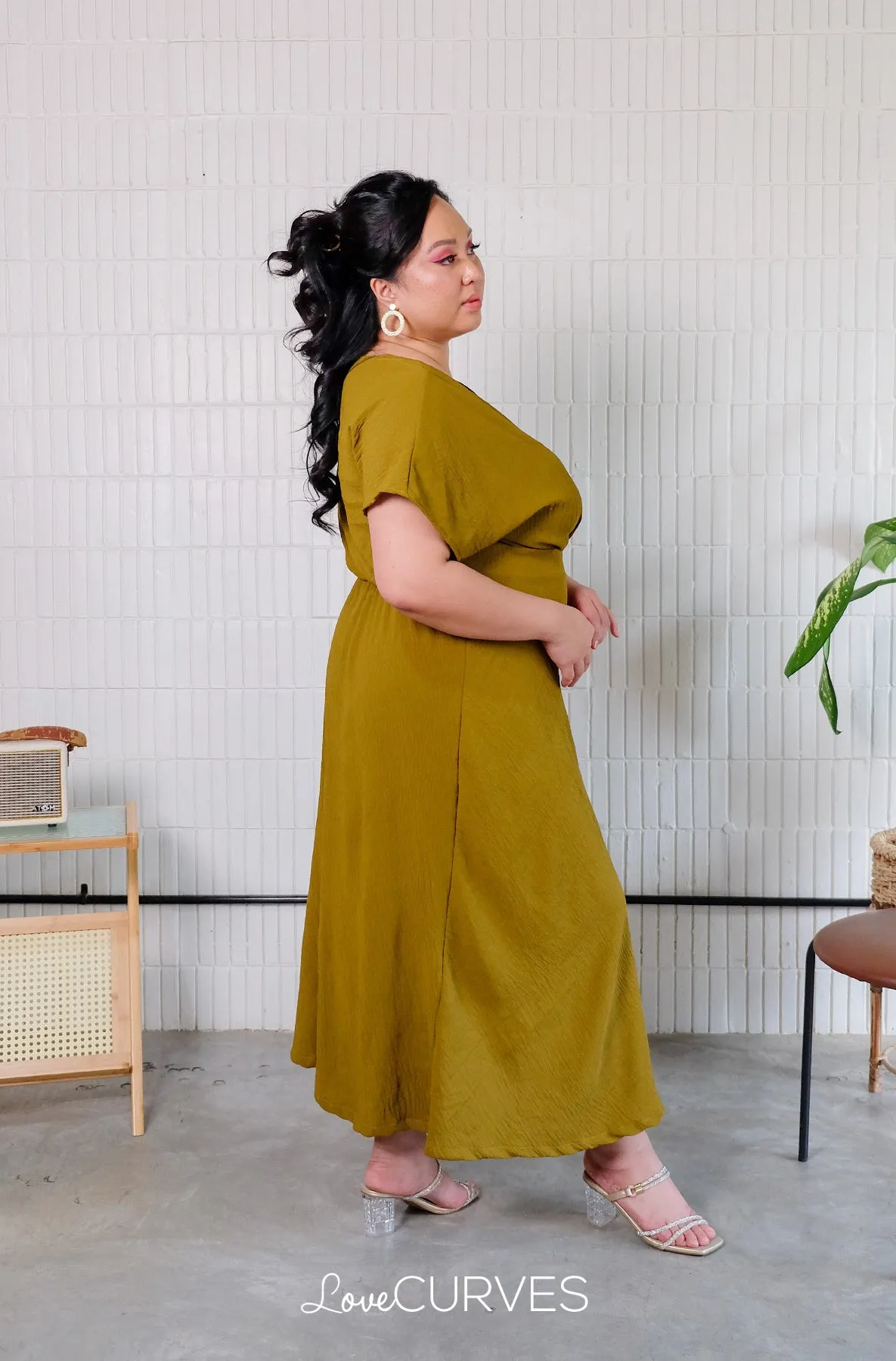 Wrap Maxi Dress - Moss