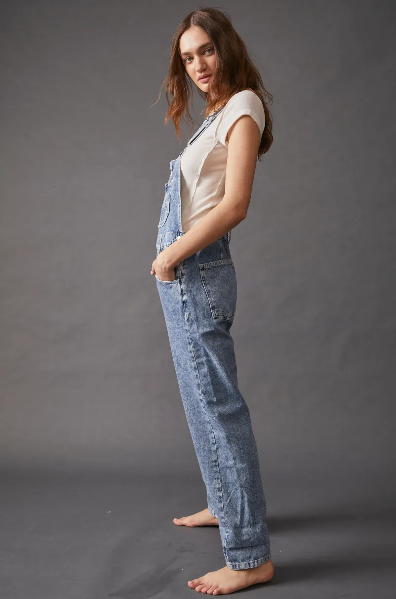 Ziggy Powder Blue Denim Overall